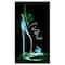 Designart - Green High Heel Show - Abstract Canvas Art Print